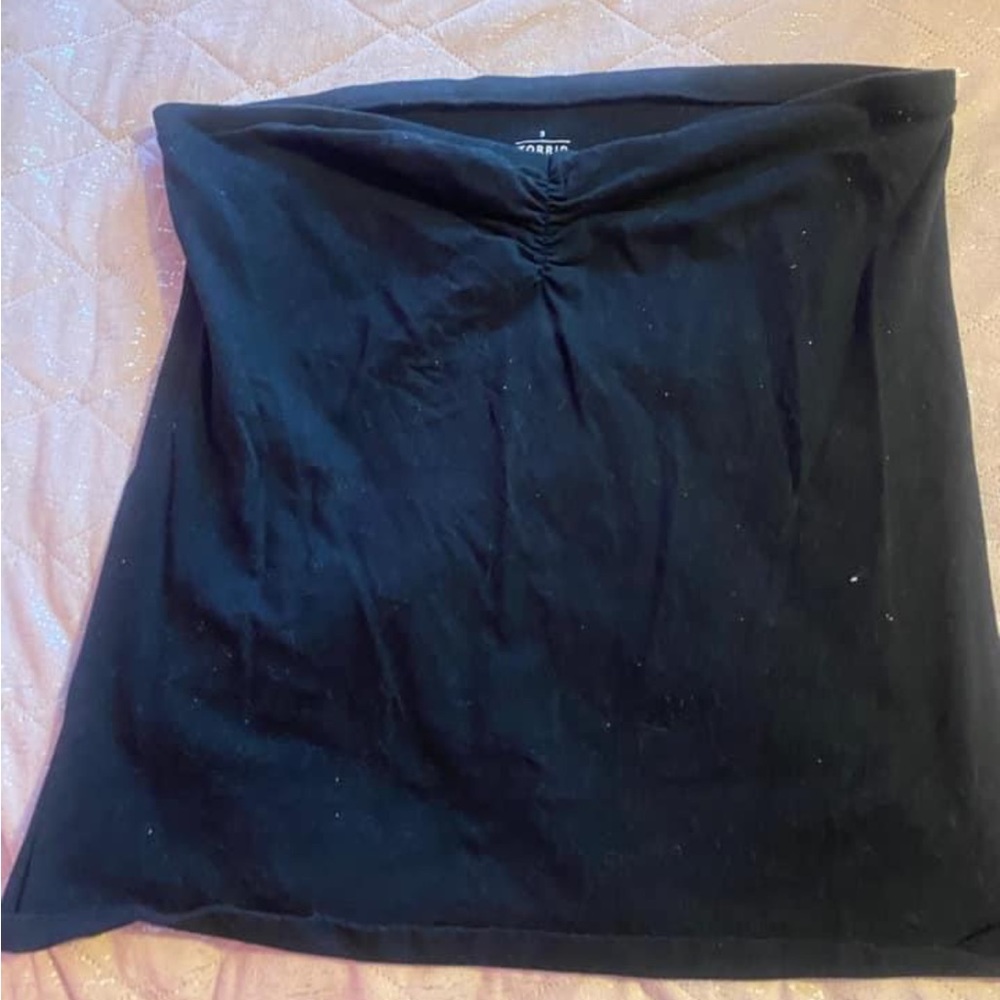 Black strapless Torrid top size 3